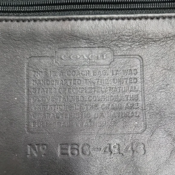 Coach Black Leather Worth Bag 4143 - Picture 9 of 11